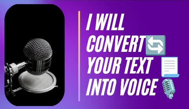 how to convert text into voice