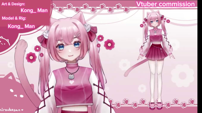 Do Custom Live2d Vtuber Avaters, Live2d Rigging, 2d Vtuber, Facerig 