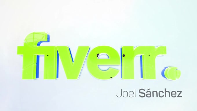 edición de video con animación de logo en 3d
