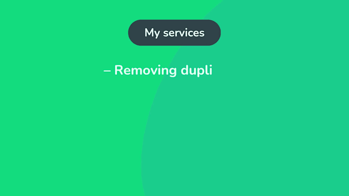 clean, formatting, merge, split, remove duplicates in excel