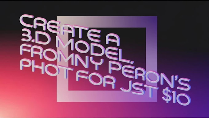create realistic 3d models from your photos