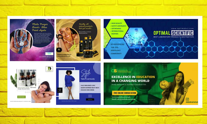 create 30 professional social media post designs