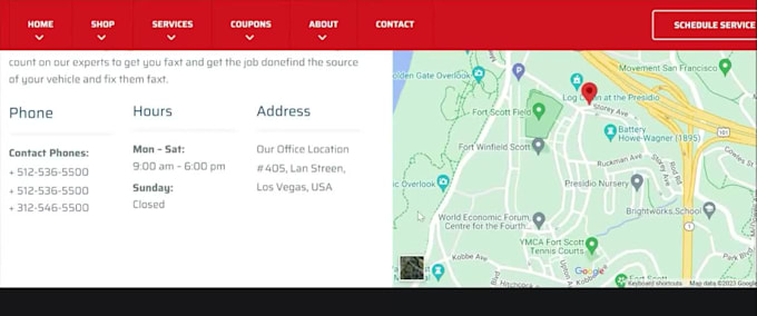 design a responsive custom car tire, auto repair website