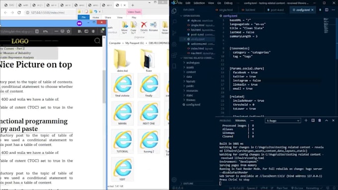 fix any problem with your hugo static website theme