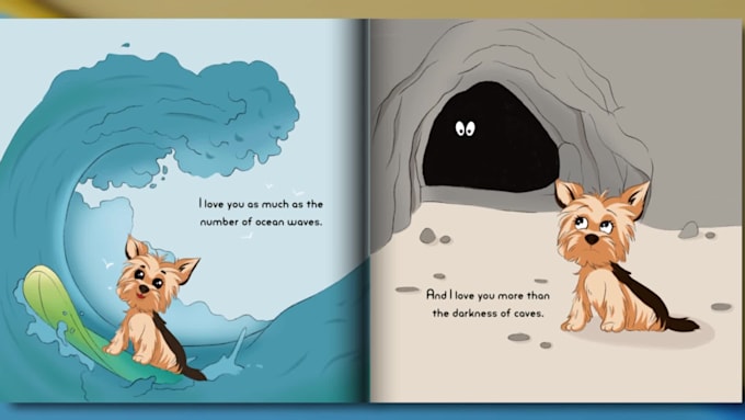 Hot Deals! I will make children illustration book promo with voice over  for $30