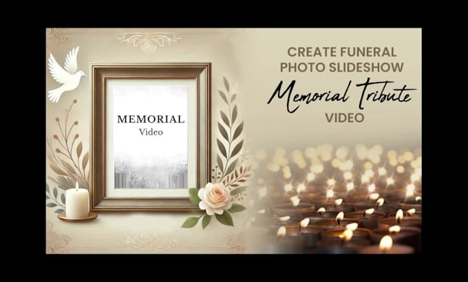 create funeral photo slideshow memorial tribute video