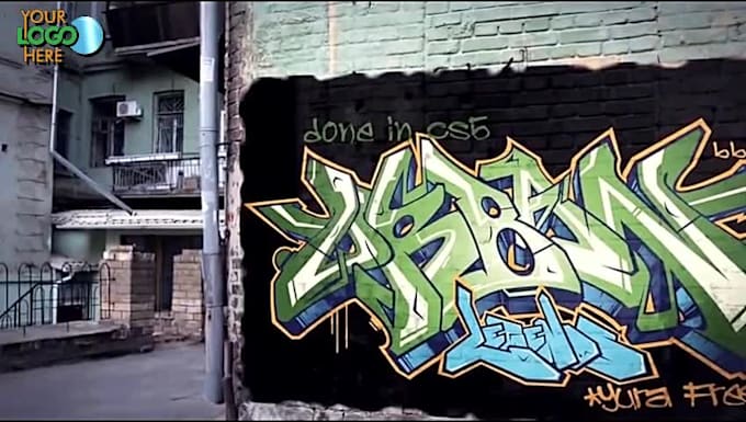 spray paint your logo or image on a graffiti wall video in 12 hours