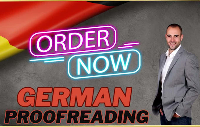 proofread and edit german texts