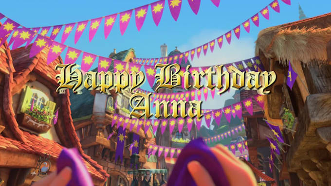 make disney happy birthday wishing video