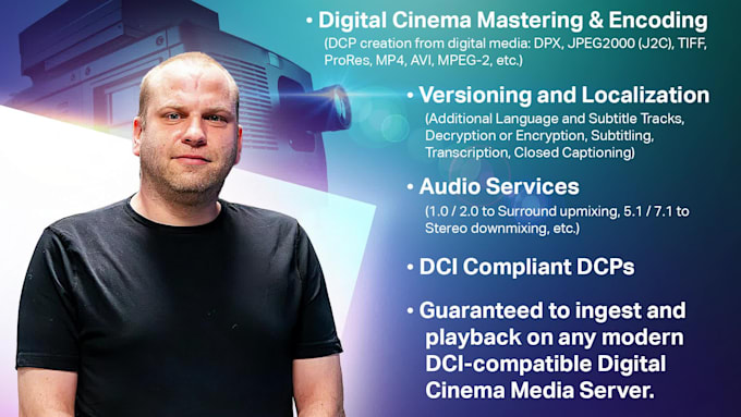 create fully dci compliant dcp for cinema screening
