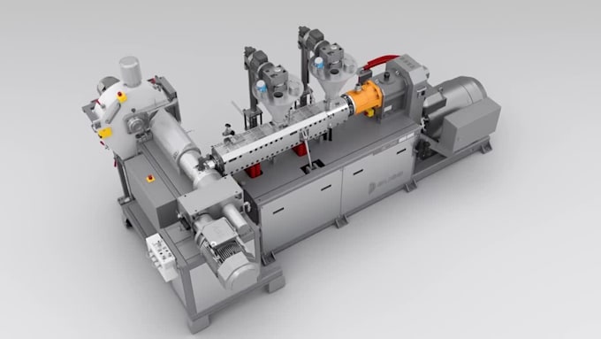 Create realistic 3d mechanical, technical and industrial animation video