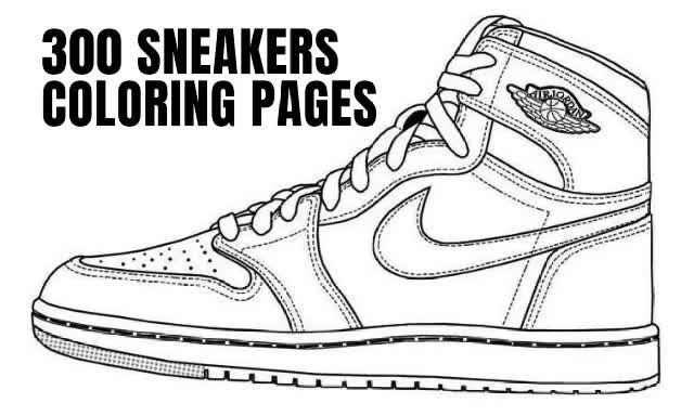 músculo Vagabundo Acostado Give you 300 sneaker coloring pages pack by Soufati | Fiverr