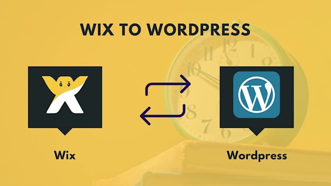 convert clone wix website to wordpress website