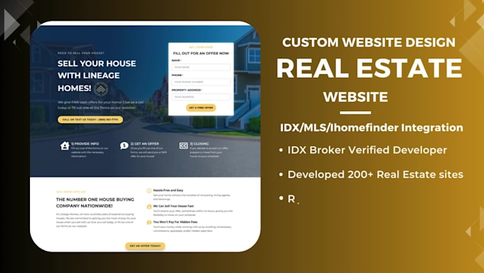 build custom real estate website with idx mls integration