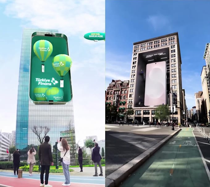 do billboard animation 3d anamorphic video led screen video for trade show event