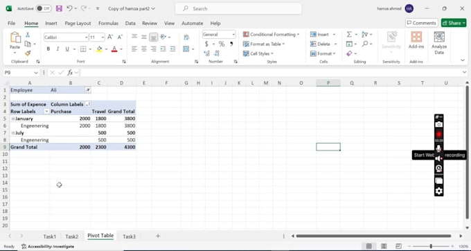 do data entry at ms excel