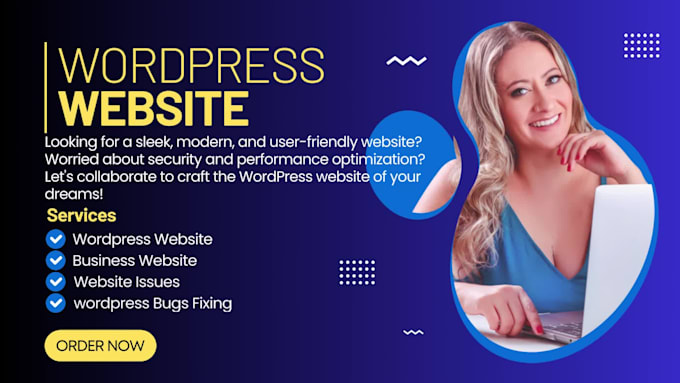 design clean and responsive wordpress website