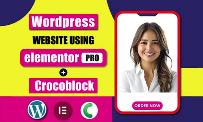 design or redesign wordpress website with elementor pro and crocoblock