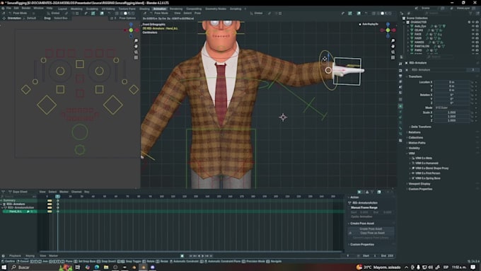 Rig your 3d character professionally in blender by Hasit_plata | Fiverr