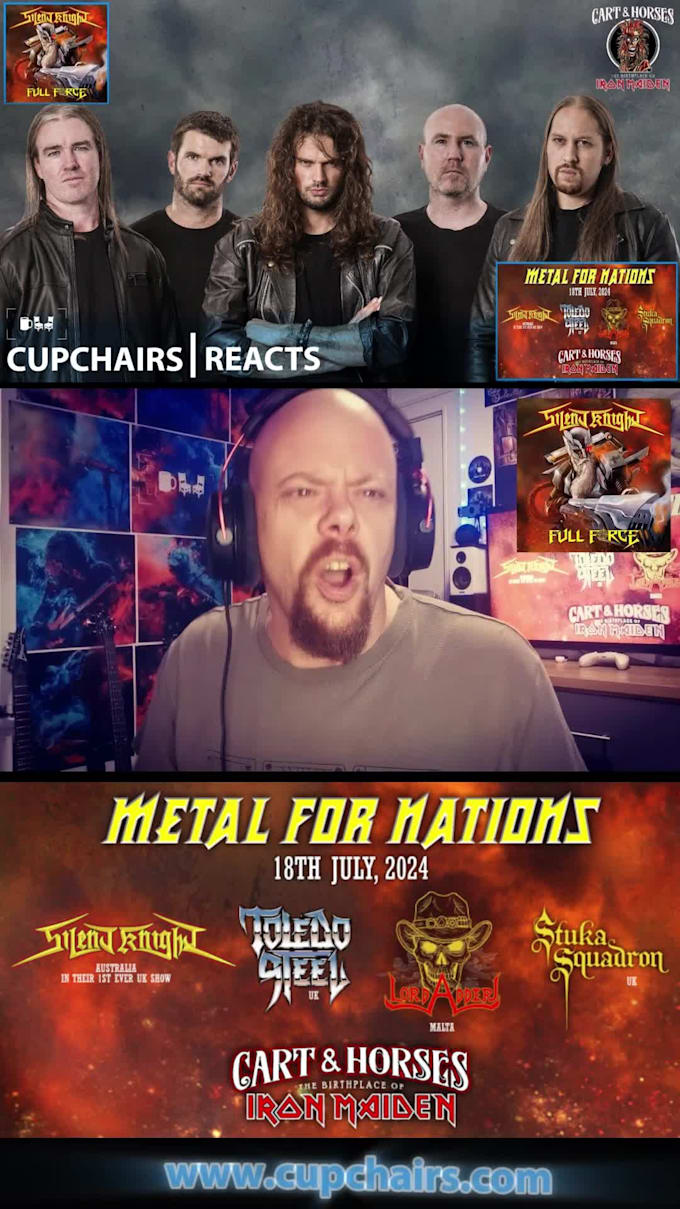 react to your rock, metal, pop, electro, music