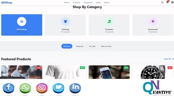 develop mern stack software  e commerce website using redis mysql mongodb