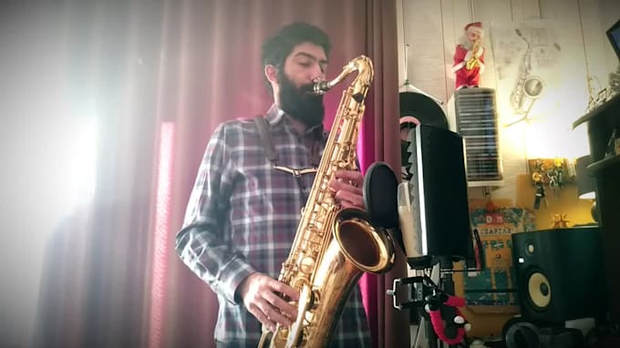 record saxophone solo for your track