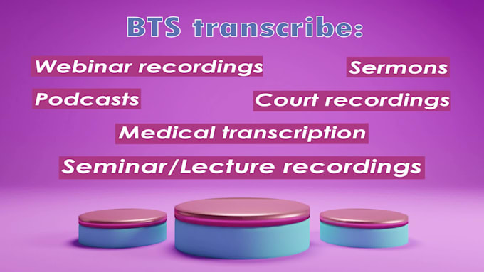 create accurate and professional transcription services in 24 hours