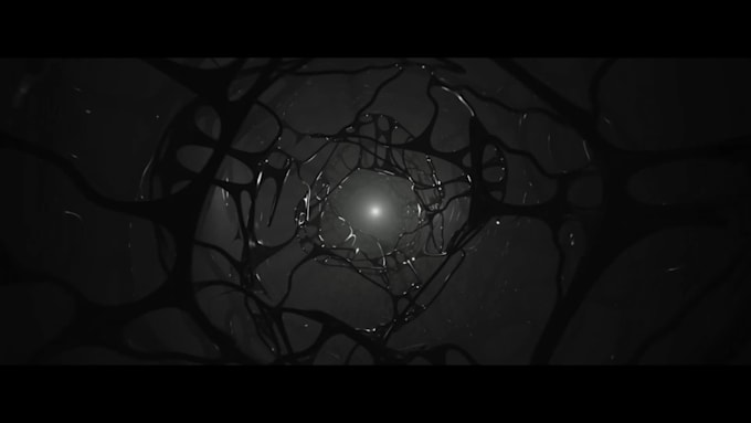 create a cinematic dark intro with your logo and your texts