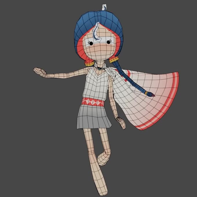 make a female character for videogames