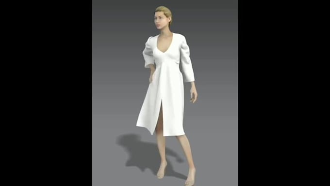 3d design of garments, accessories for the industry