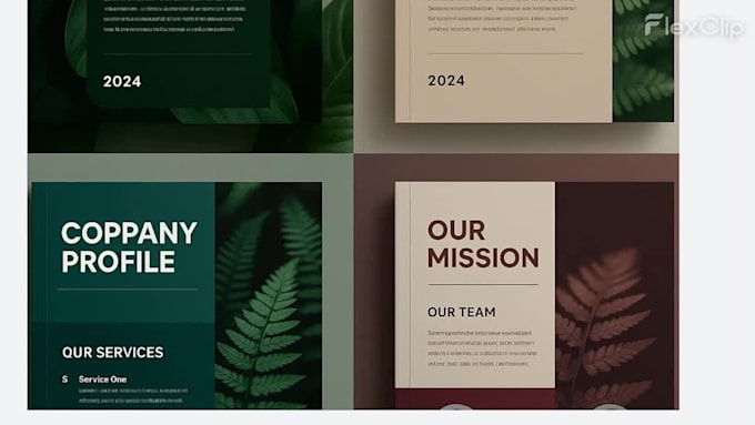 design a professional company profile, brochure, or magazine layout