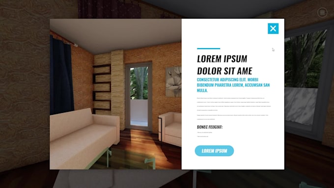 make 360 virtual tour of your 3d design or 360 panoramas