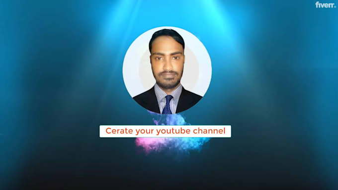 create youtube channel, and setup channel logo, art, intro