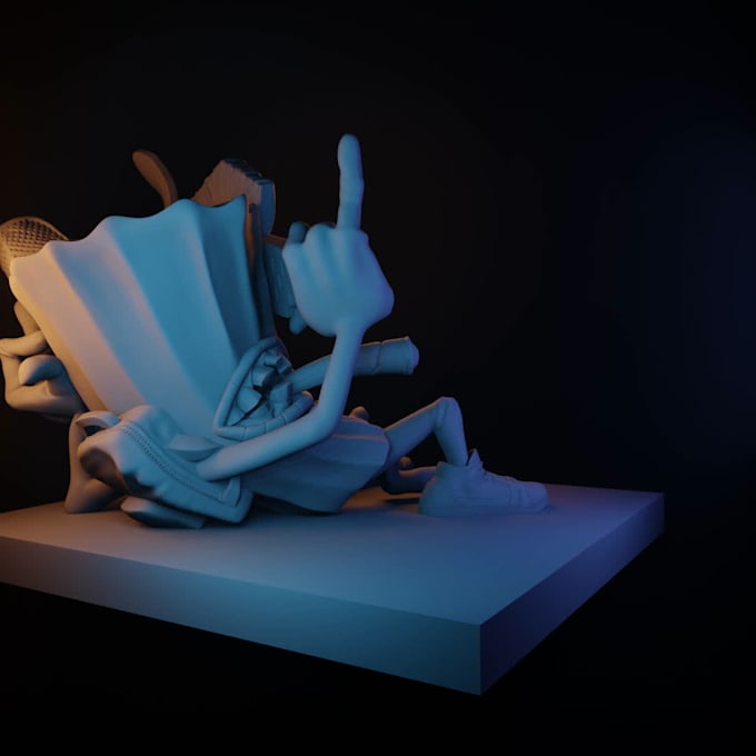 teach you 3d character modeling for game or 3d print