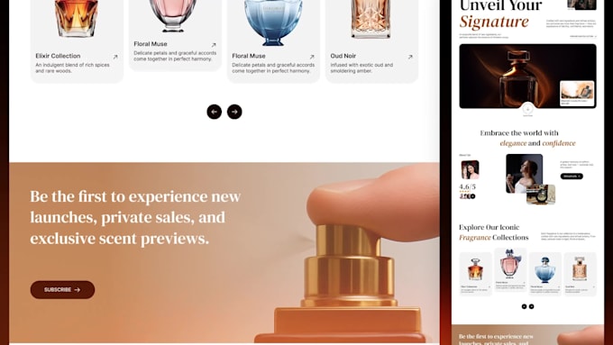 create landing page design