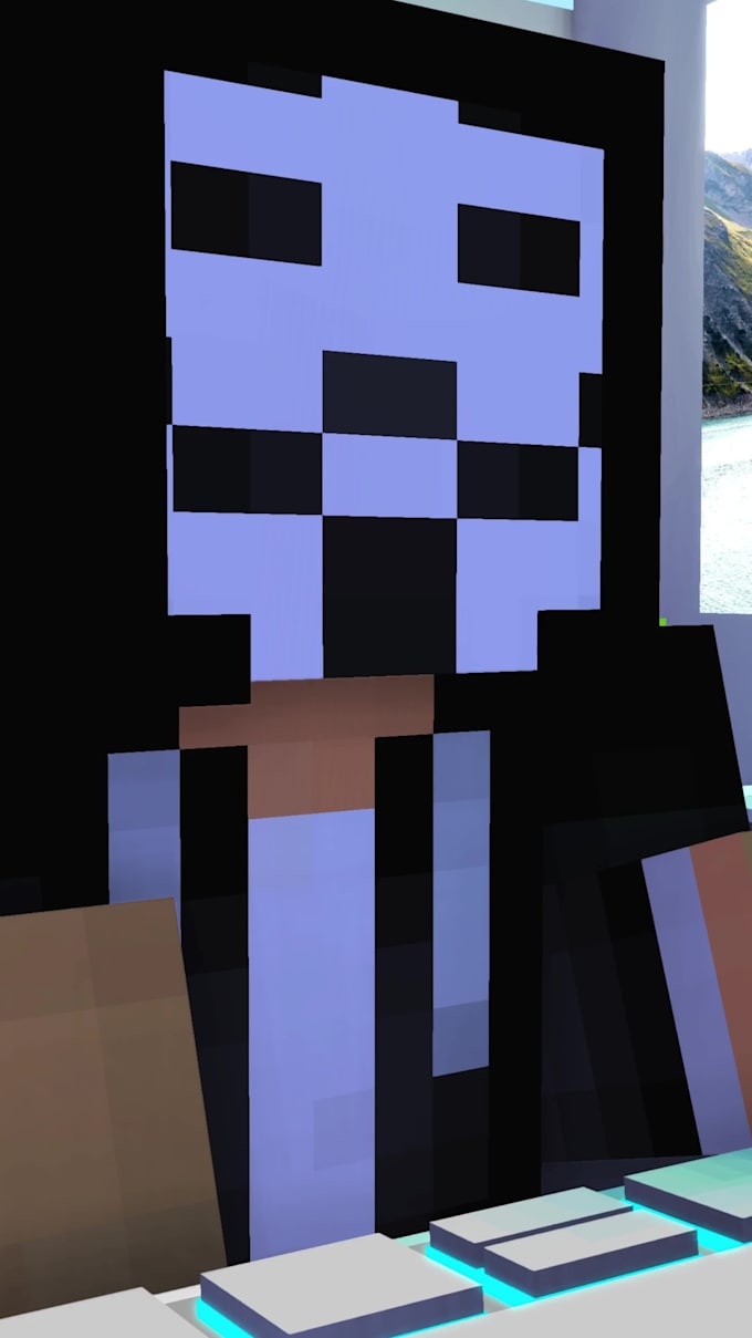 create a minecraft 3d animation