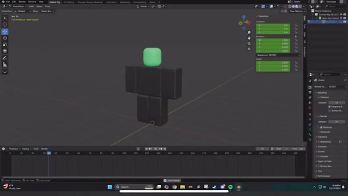 model rig and animate roblox character outfits roblox game avatar on blender