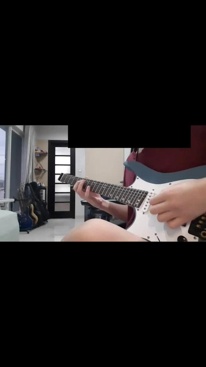 play electric guitar on your track