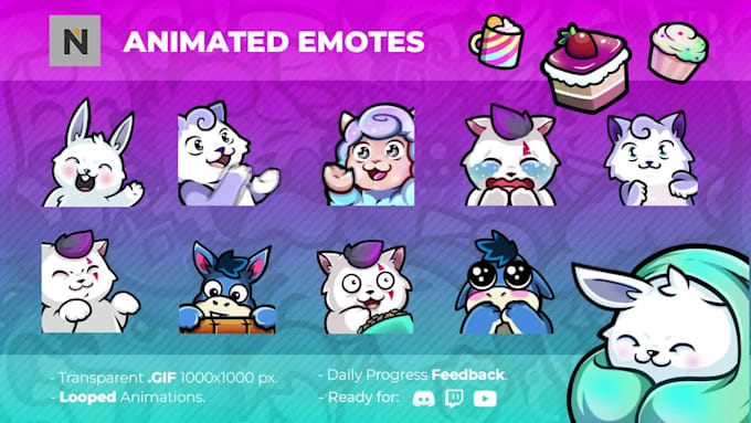 make emotes, badges and animations for you