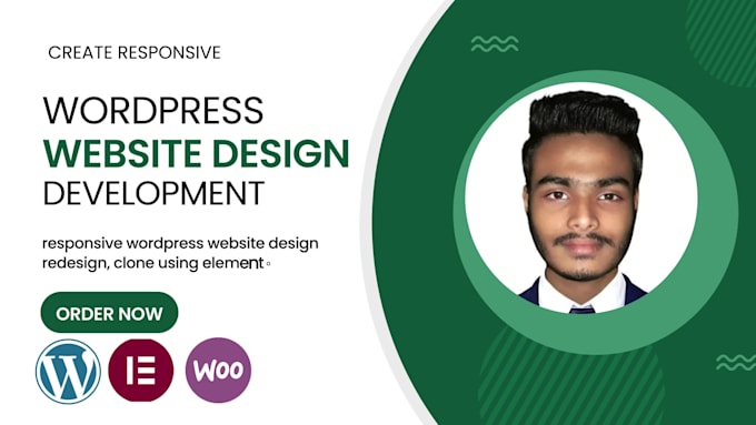 create responsive wordpress website design, blog or website development