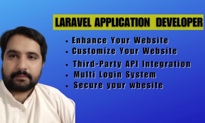 develop laravel web application with customization