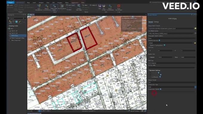 do gis georeferencing and digitization of maps with HQ precission 10x package