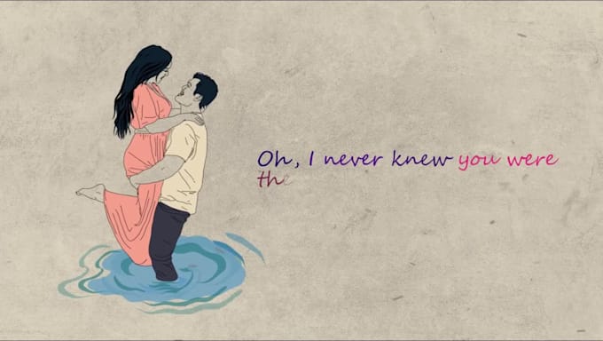 create unique hand drawn lyric video for your song