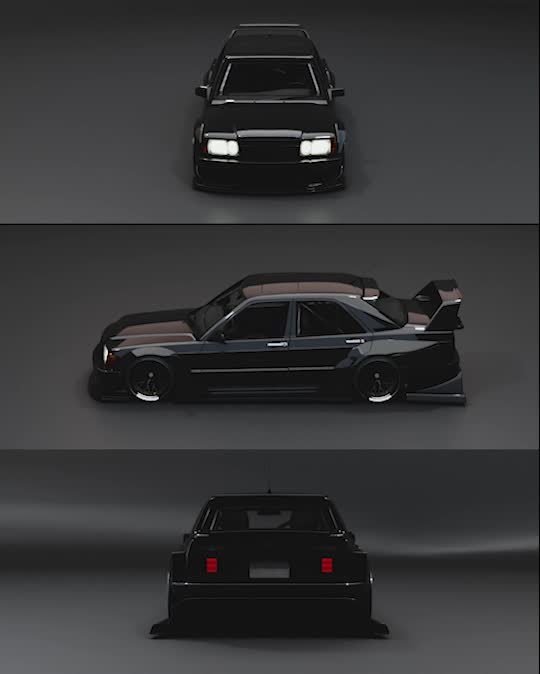 make you a 3d model of a body kit for your vanilla car