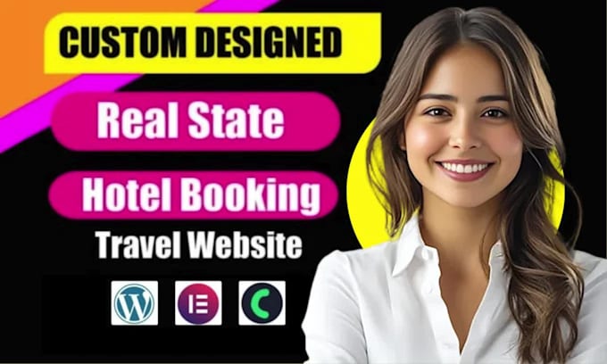 create a hotel, travel, or real estate website by using elementor and crocoblock