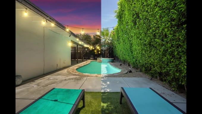 do day to dusk  conversion, virtual dusk, virtual twilight