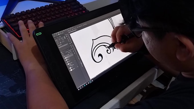 design a victorian vintage logo for a tattoo studio or barber shop