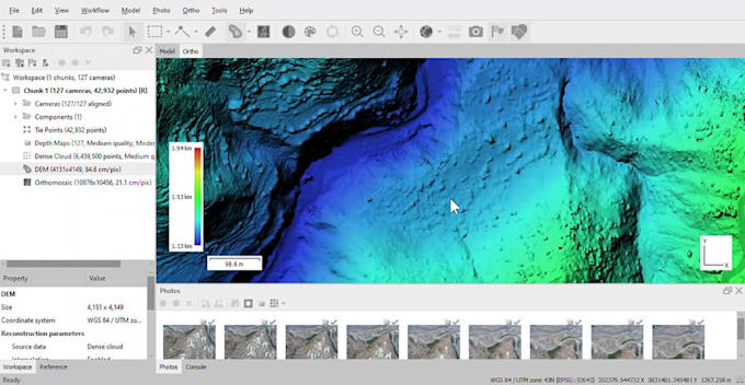 do drone data processing, spatial analysis with agimeta soft , pix4d and arcgis