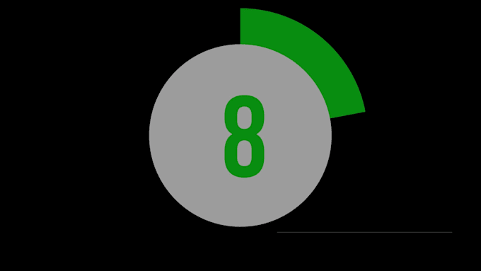 create workout countdown timer with alpha format