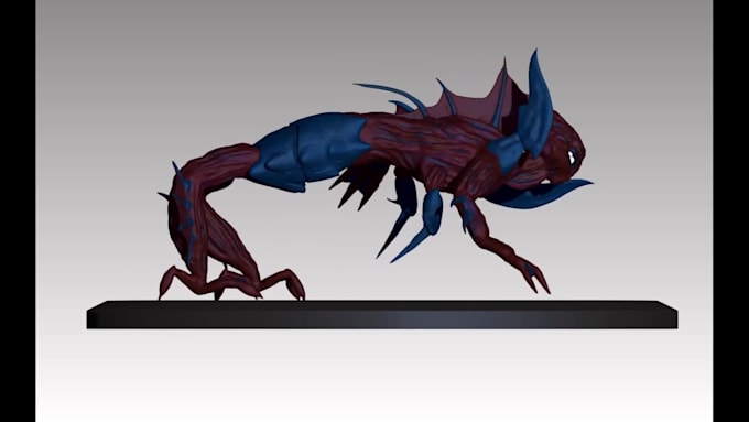 do hand painted characters,3d stylized game characters,3d dragon model, monster